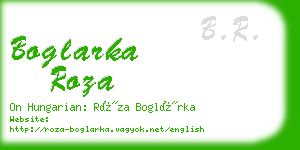 boglarka roza business card